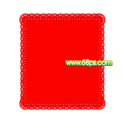 Photoshop 一款非常可爱的花边相框