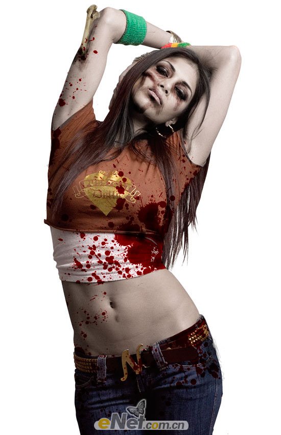 Photoshop 可怕的性感僵尸美女