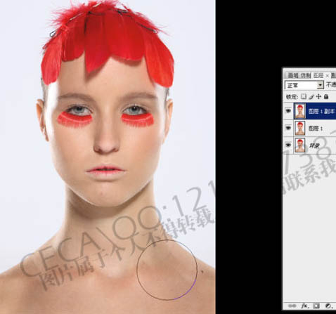 Photoshop 调出模特精细的质感肤色
