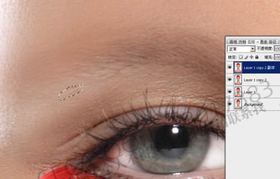 Photoshop 调出模特精细的质感肤色