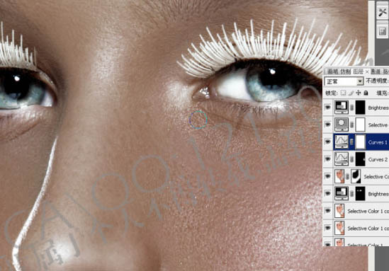 Photoshop 调出模特黝黑高清的质感肤色