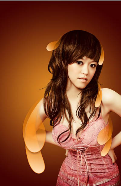 Photoshop 给人物照片加上时尚的装饰元素