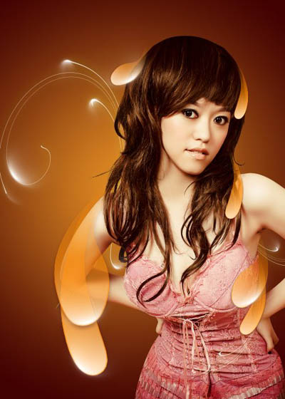 Photoshop 给人物照片加上时尚的装饰元素