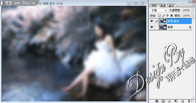 photoshop CMYK模式下调出外景婚片唯美的蓝色调