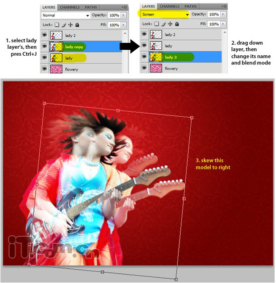 Photoshop合成创意美女迪吧海报