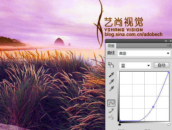 Photoshop 调出风景照片奇幻的紫红色