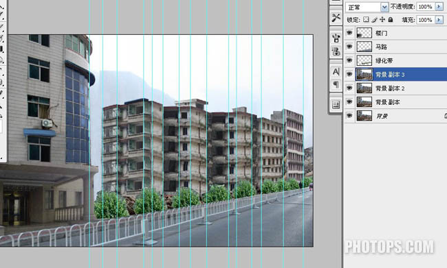 Photoshop 让地震后的废墟再现辉煌的处理