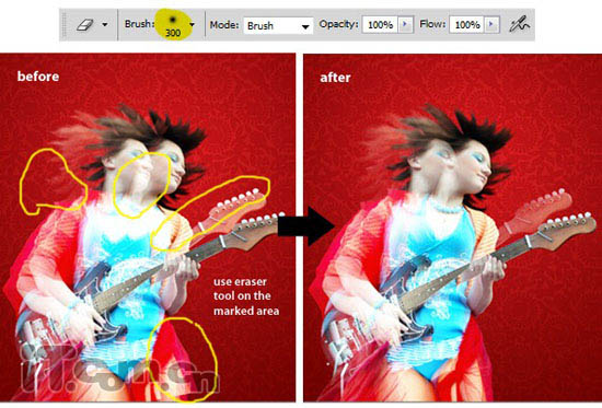Photoshop 实现的绚丽潮流音乐壁纸