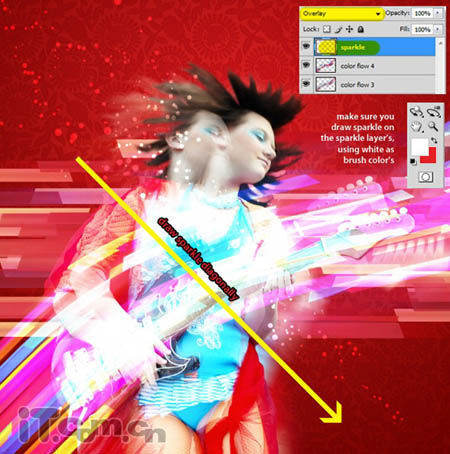 Photoshop 实现的绚丽潮流音乐壁纸
