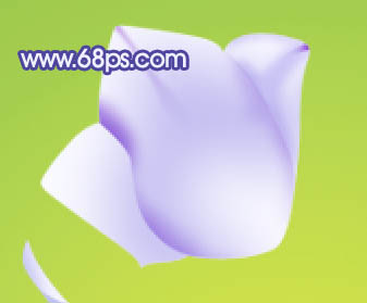 Photoshop 制作一支漂亮的蓝紫色花朵