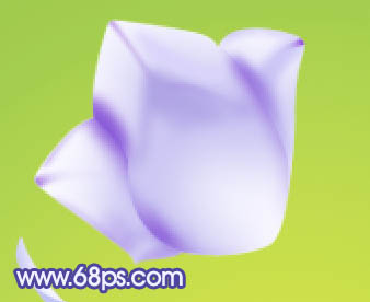 Photoshop 制作一支漂亮的蓝紫色花朵