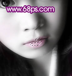 Photoshop 打造柔美的紫灰色手机人物照片