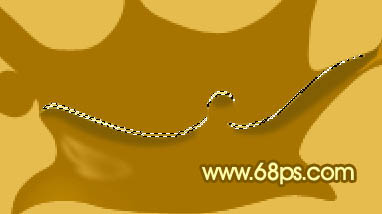 Photoshop 一个溅起的金色水花