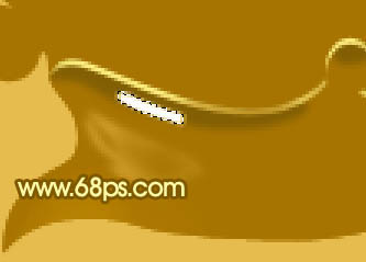 Photoshop 一个溅起的金色水花