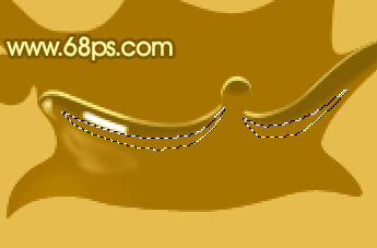 Photoshop 一个溅起的金色水花