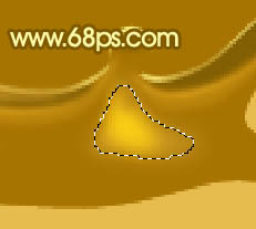 Photoshop 一个溅起的金色水花