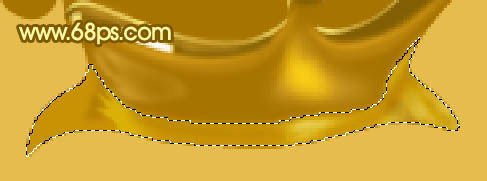 Photoshop 一个溅起的金色水花