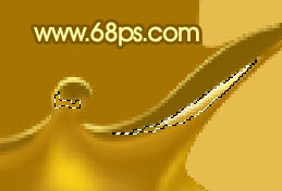 Photoshop 一个溅起的金色水花