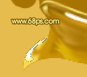 Photoshop 一个溅起的金色水花