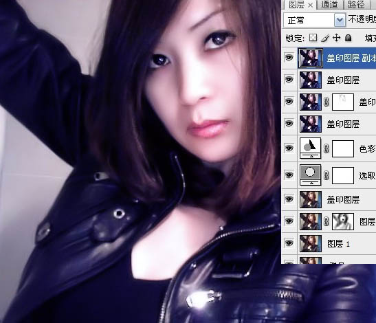 Photoshop 模糊的人物转为漂亮的紫色仿手绘效果