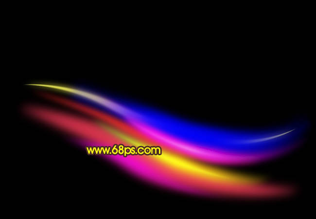 Photoshop 一张梦幻的彩色光束壁纸