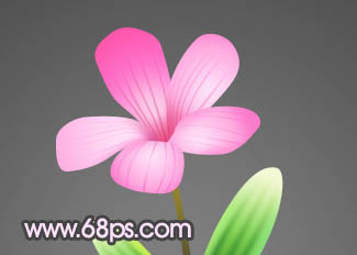 Photoshop 盆栽小花朵制作方法