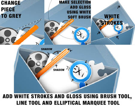 Photoshop ���쾫�µ���ɫ�ʼ�ͼ��