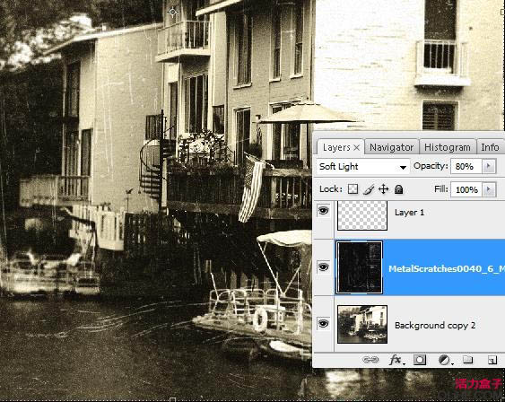 Photoshop 破旧的老照片实现效果