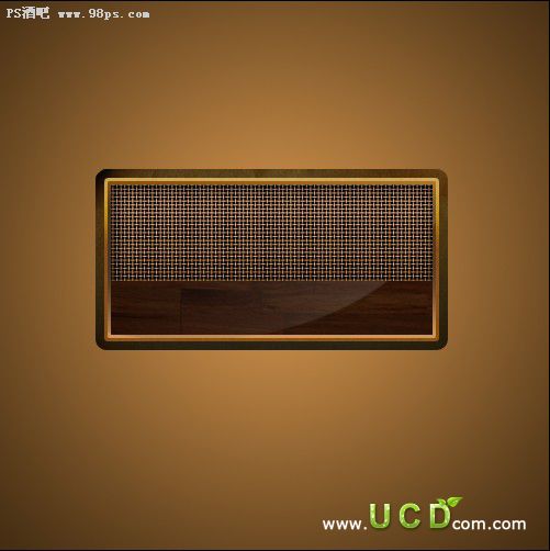 ps 打造的一款精致的古典风格收音机