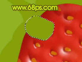 Photoshop 一颗鲜艳的红色草莓