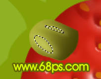 Photoshop 一颗鲜艳的红色草莓