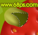 Photoshop 一颗鲜艳的红色草莓