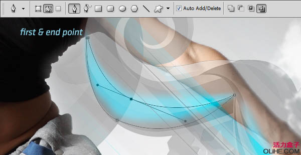 Photoshop 为动感人物照片加上个性的潮流装饰
