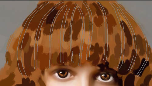 photoshop 鼠绘漂亮的金发模特(五官发丝)