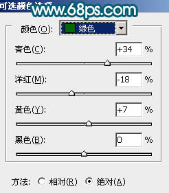 ps调色教程 外景人物照片柔和的青黄色