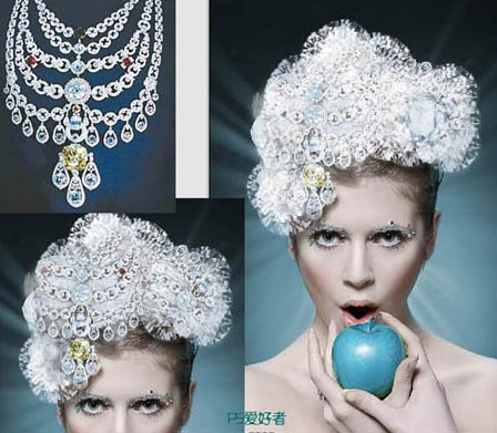 Photoshop将偏暗模特照片调成梦幻高雅的青蓝色