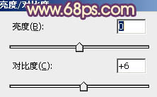 Photoshop将绿色调成橙紫色外景人物照片