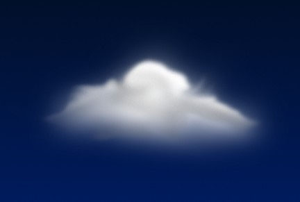 Photoshop制作的一款漂亮的多云天气图标教程