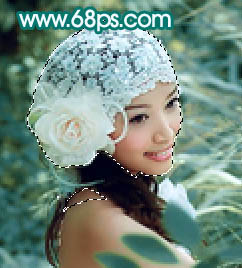 Photoshop调出外景婚片柔美红润的青黄色