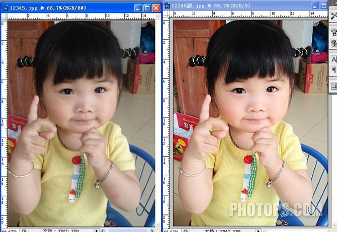 Photoshop将宝宝的皮肤变得红润的方法