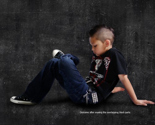 image-9 Photoshop实现的高亮光照效果的小男孩