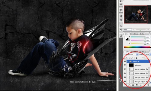 image-19 Photoshop实现的高亮光照效果的小男孩