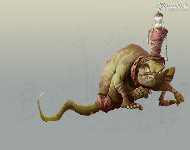 Photoshop下从铅笔素描稿到插画的制作过程解析