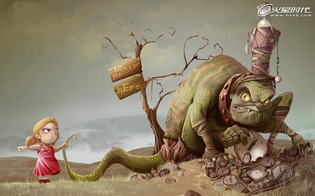 Photoshop下从铅笔素描稿到插画的制作过程解析