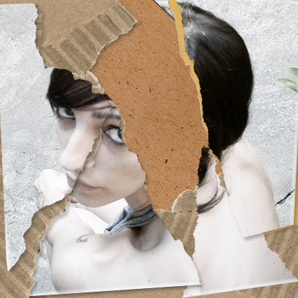 Photoshop合成撕裂的照片效果教程