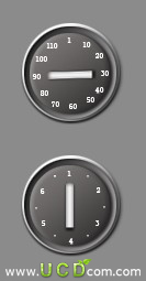 Photoshop 鼠标绘制逼真的黑白电视机