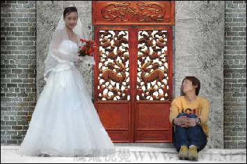 photoshop下为婚纱照片增加艺术感染力教材