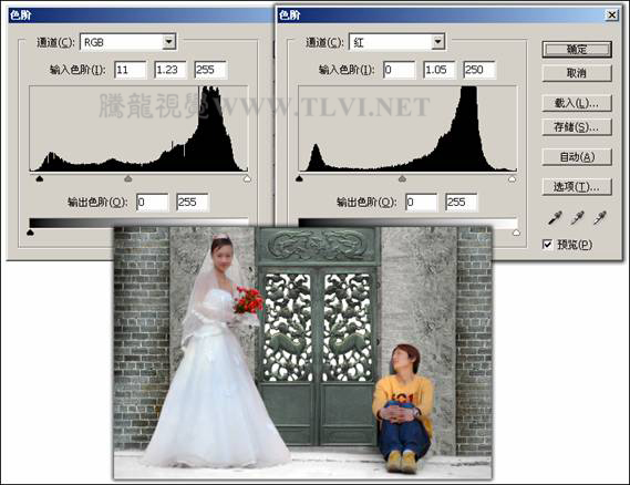 photoshop下为婚纱照片增加艺术感染力教材