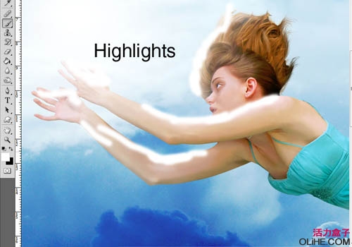 251 Photoshop合成 苹果,蔓藤,女人场景