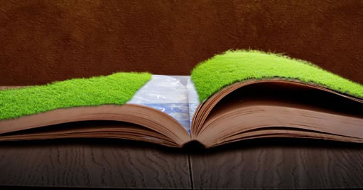 Photoshop合成充满幻想的书场景